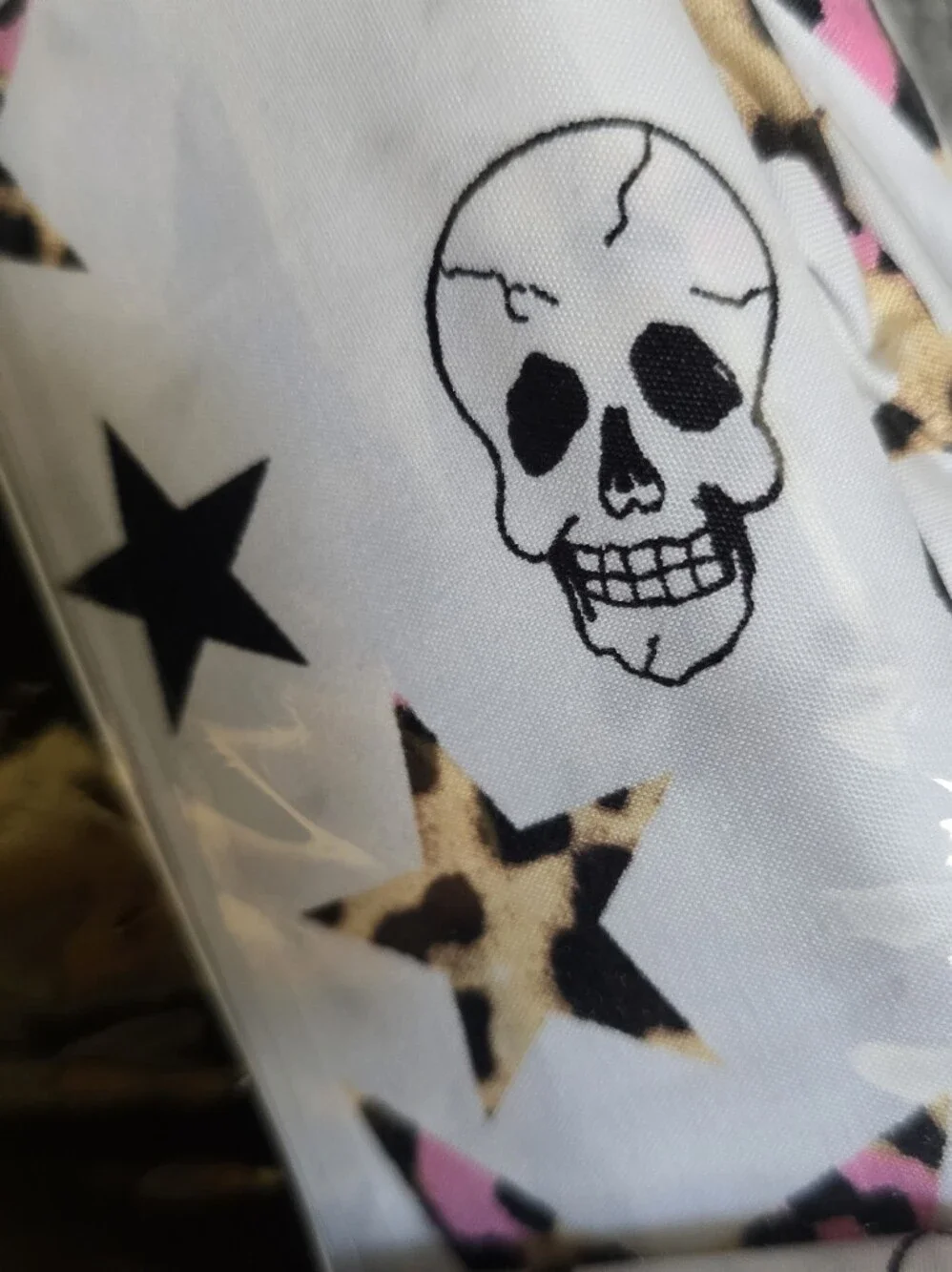 Ed Hardy 4 Piece Twin Sheet Set. Cheetah Print Stars and Skulls